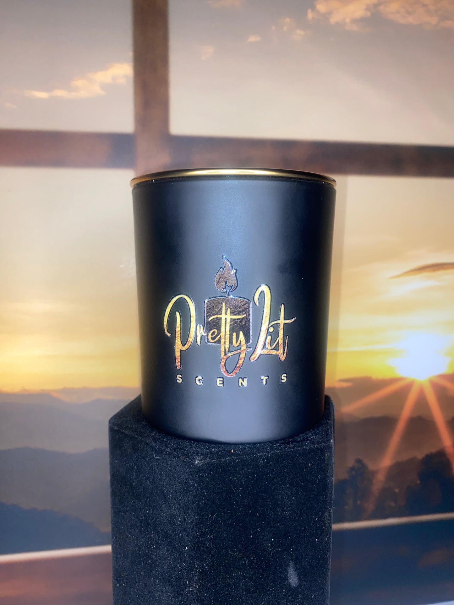 Pretty Lit Candle